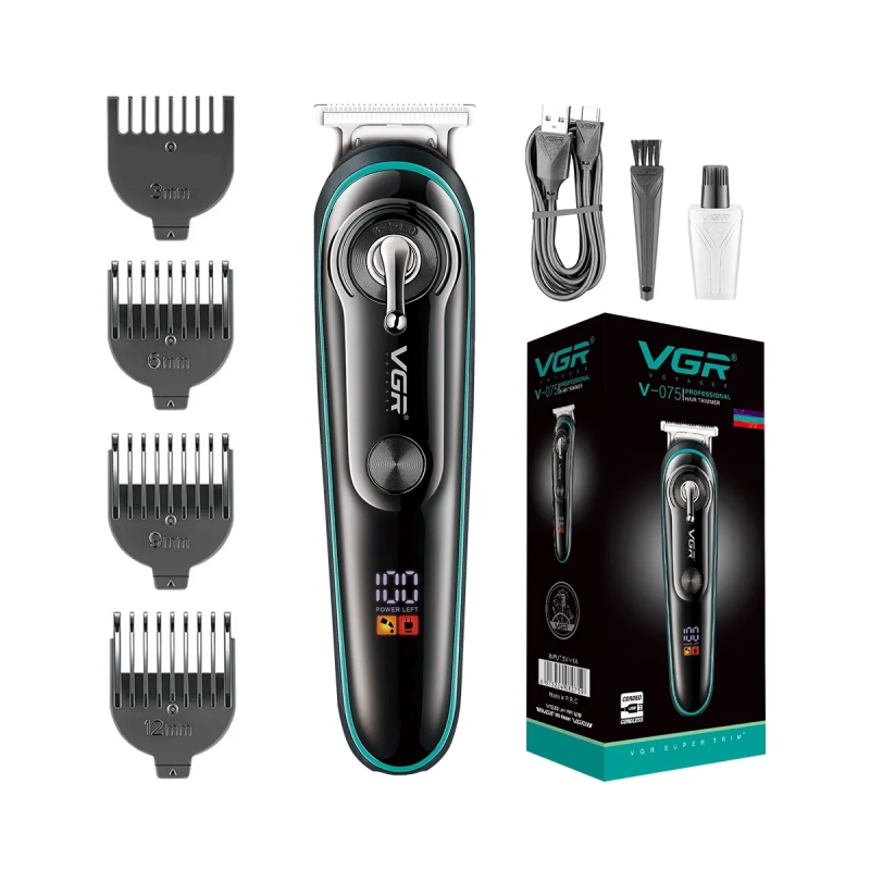 Vgr V-075 T Bıçak Sıfır Kesim Lcd Ekran Şarjlı Tıraş Makinesi Vgr V-075 T Bıçak Sıfır Kesim Lcd Ekran Şarjlı Tıraş Makinesi