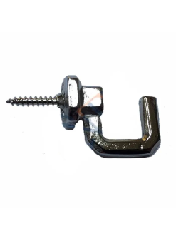 Vidalı Kanca, Askı Büyük - 15x23mm, Nikel - 100 Adet