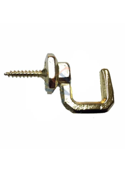 Vidalı Kanca, Askı Büyük - 15x23mm, Sarı - 100 Adet