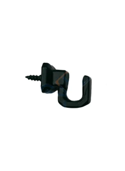 Vidalı Kanca, Askı Küçük - 15x18mm, Siyah - 1 Adet