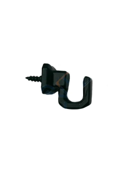 Vidalı Kanca, Askı Küçük - 15x18mm, Siyah - 100 Adet