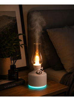 Vintage Aroma Difüzörü Nano Mist Led Işıklı Taşınabilir Nemlendirici