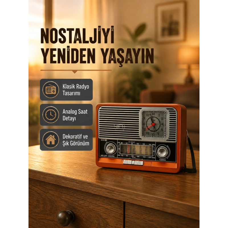 Vintage Radyo – Nostaljik Tasarım Ve Modern Teknoloji Bir Arada Vintage Radyo – Nostaljik Tasarım Ve Modern Teknoloji Bir Arada