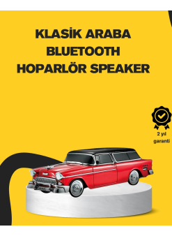 Vintage Tasarımlı Led Işıklı Bluetooth Hoparlör 10w