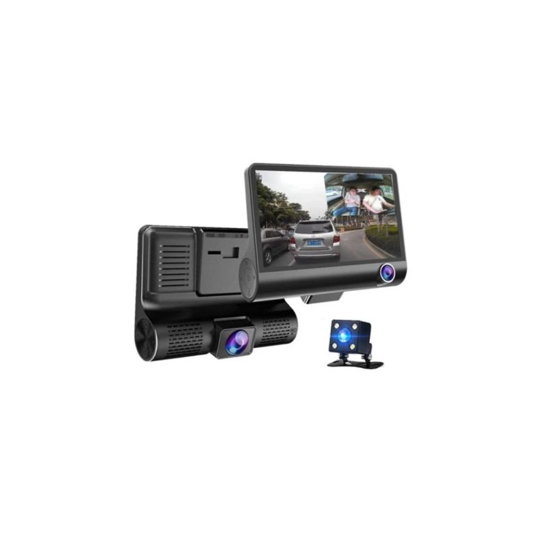 Vothoon Araç Içi Kamera Gece Görüşlü 3 Kameralı 4 Inç 1080p Yol Kayıt Kamerası Geri Vites Vothoon Araç Içi Kamera Gece Görüşlü 3 Kameralı 4 Inç 1080p Yol Kayıt Kamerası Geri Vites