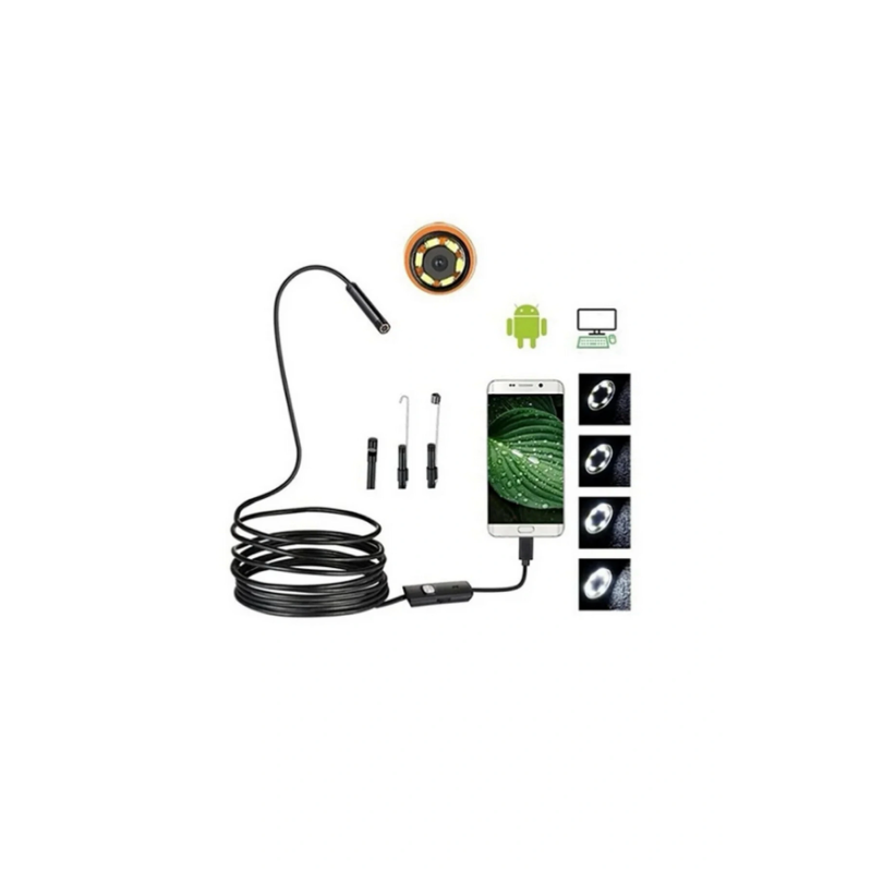 Endoskop Yılan Video Kamera Led’li 5 Metre 7 Mm Sert Kablo Yüksek Kaliteli Stereo Endoskop Yılan Video Kamera Led’li 5 Metre 7 Mm Sert Kablo Yüksek Kaliteli Stereo