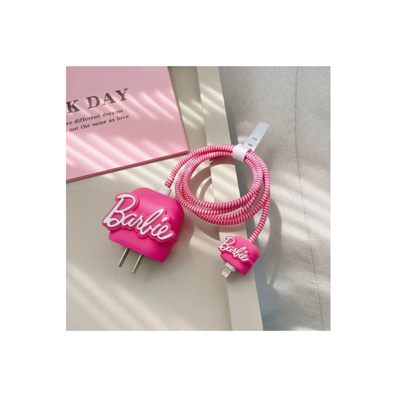 İphone 18w/20w Uyumlu Barbie Şarj Kılıfı, Şarj Kablosu Örme Aparatı, Toparlayıcı İphone 18w/20w Uyumlu Barbie Şarj Kılıfı, Şarj Kablosu Örme Aparatı, Toparlayıcı