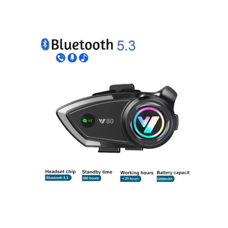 Y80 Motosiklet Kask Kulaklık Intercom Işıklı Motorsiklet Interkom Y80 Motosiklet Kask Kulaklık Intercom Işıklı Motorsiklet Interkom