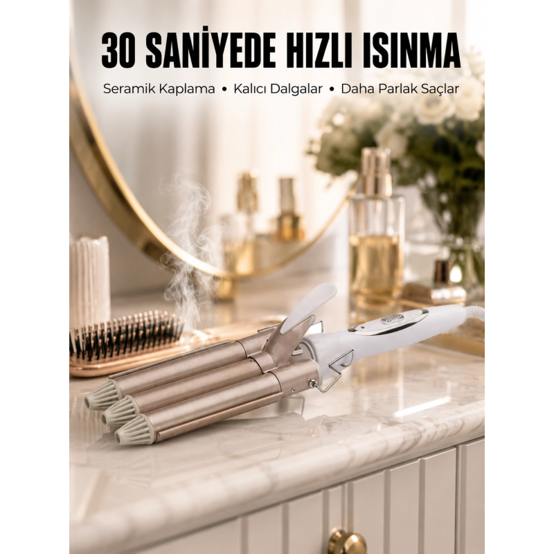 Wag Maşa Profesyonel Saç Şekillendirici İyon Özellikli Isı Kademeli Yeni Nesil Wag Maşa Profesyonel Saç Şekillendirici İyon Özellikli Isı Kademeli Yeni Nesil