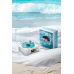 Waves Nostalji Plak Görünümlü Bluetooth Hoparlör 3d Ses Dalgası Retro Müzik Plak Mavi