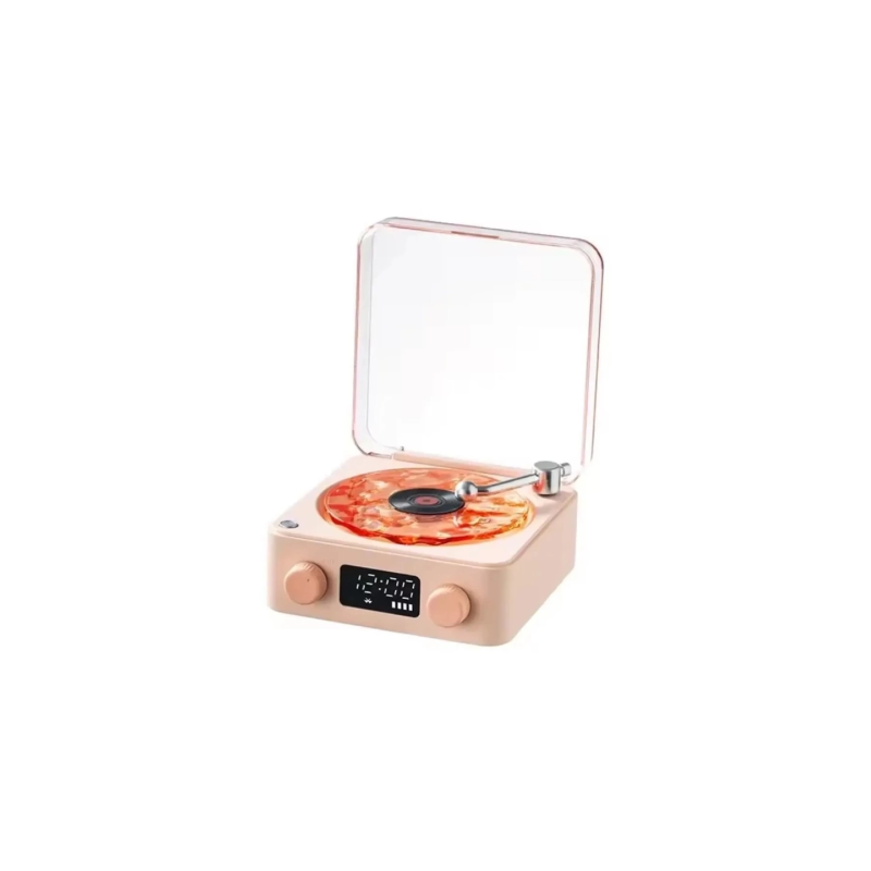 Waves Nostalji Plak Görünümlü Bluetooth Hoparlör 3d Ses Dalgası Retro Müzik Plak Pembe Waves Nostalji Plak Görünümlü Bluetooth Hoparlör 3d Ses Dalgası Retro Müzik Plak Pembe