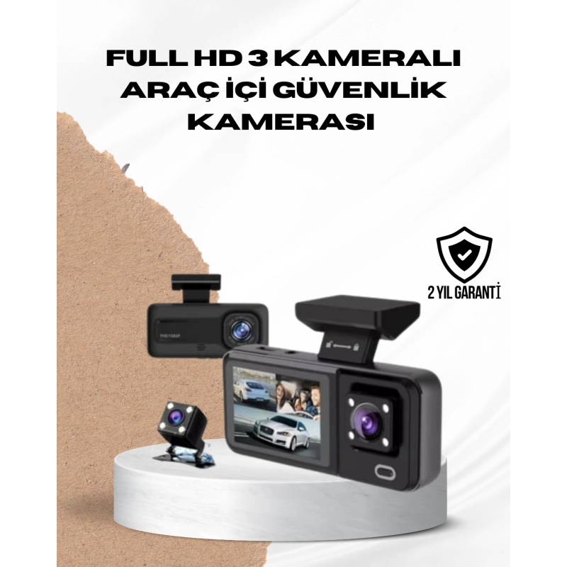 Wi-fi Bağlantılı Full Hd Araç Kamera Seti 3 Kameralı Park Koruma Ve Döngü Kayıt Wi-fi Bağlantılı Full Hd Araç Kamera Seti 3 Kameralı Park Koruma Ve Döngü Kayıt