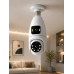 Wi-fi Çift Lens Ampul Kamera Akıllı Ev Güvenliği Wi-fi Çift Lens Ampul Kamera Akıllı Ev Güvenliği