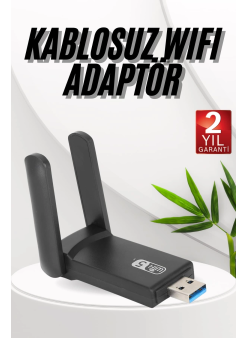 Wifi Adaptörü Bt5.0 Wifi 2'si Bir Arada Çift Bantlı Çift Anten