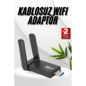 Wifi Adaptörü Bt5.0 Wifi 2'si Bir Arada Çift Bantlı Çift Anten