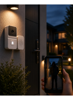 Wifi Akıllı Kapı Zili Gece Görüşlü Kameralı Kablosuz Güvenlik Sistemi