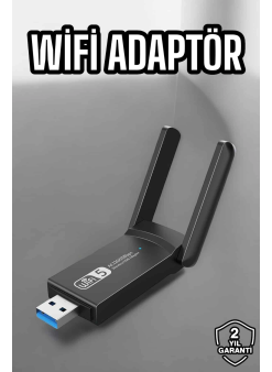 Wifi Alıcı Wifi Adaptörü Usb Girişli 3.0