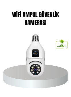 Wifi Ampul Güvenlik Kamerası 1080p Full Hd Gece Görüşlü Ve Hareket Algılamalı