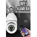 Wifi Kamera Duylu Ampul Görünümlü 360 Derece Dönebilen Ev Kamerası