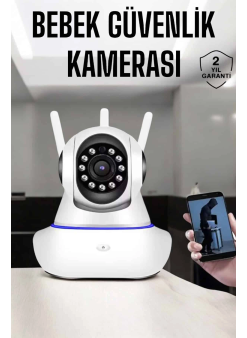 Wifi Kamera Ev Kamerası Gece Görüşlü Kablosuz Bebek Izleme Kamerası