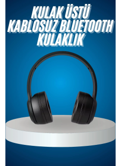 Wireless 5.0 Bluetooth Kablosuz Kulaklık Anc Özellikli Kulak Üstü Ayarlanabilir