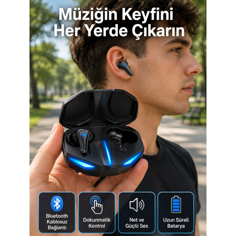 Wireless Kulaklık Mikrofonlu Bluetooth Kulaklığı Wireless Kulaklık Mikrofonlu Bluetooth Kulaklığı