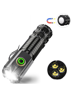 Ws-3838 1500 Lümen Mıknatıslı Usb Şarjlı El Feneri