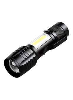 Ws-5454 Taktik El Feneri Usb Şarj Edilebilir Kamp Feneri Cob Zumlanabilir Mini Taşınabilir El Feneri