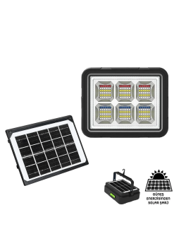 Ws-5570 150 Watt Güneş Enerjili Solar Kamp Feneri Projektör