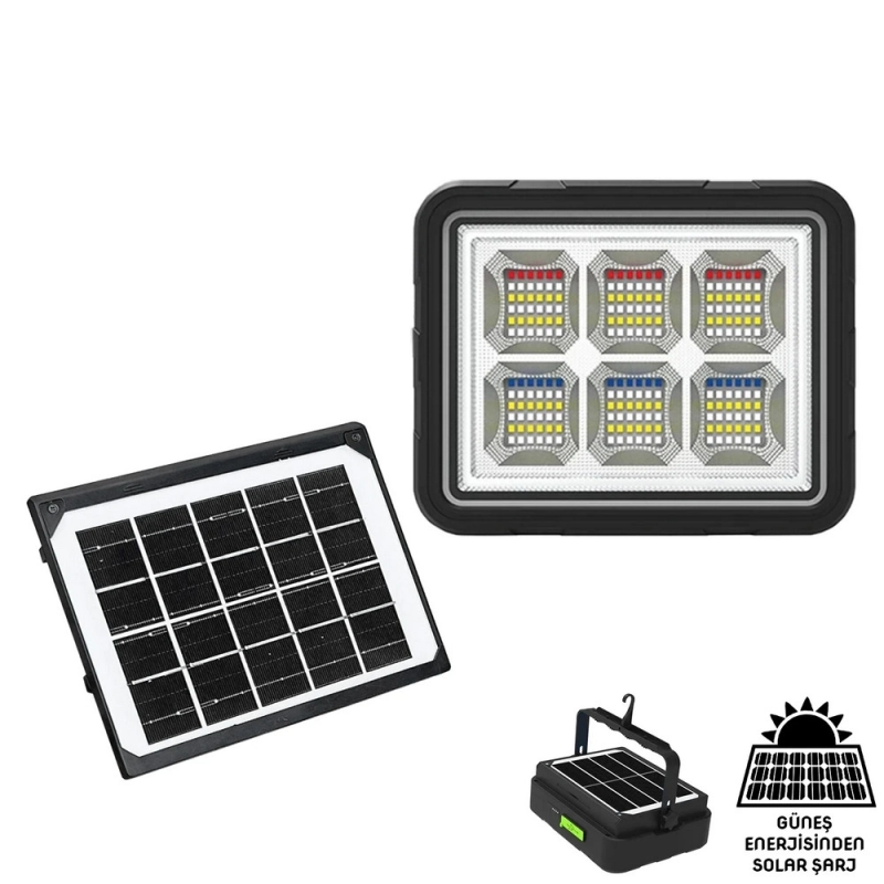Ws-5570 150 Watt Güneş Enerjili Solar Kamp Feneri Projektör Ws-5570 150 Watt Güneş Enerjili Solar Kamp Feneri Projektör
