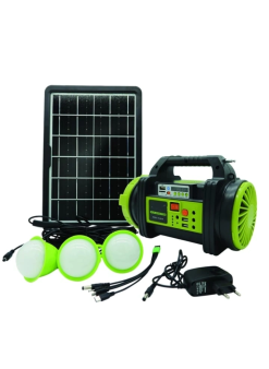 Wıson Ws-5683 Şarjlı 30w Solar Şarjlı Ev Aydınlatma Seti Radyo Ve Fan Powebank