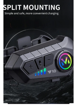 Y10 Kask Kulaklık Bluetooth Motosiklet Kulaklık 5,3 Bluetooth Intercom Motorsiklet Kulaklık