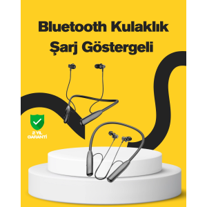 Y12 Bluetooth Boyun Bantlı Kulaklık – 100 Saat Pil, Bluetooth 5.3, Dokunmatik Kontrol