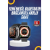 Yeni Model Akıllı Saat Ultra Smart Watch Gümüş Kasa 45mm Titreşim Yeni Model Akıllı Saat Ultra Smart Watch Gümüş Kasa 45mm Titreşim