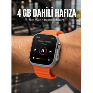 Yeni Nesil 3 Kordonlu Kol Saati 49 Mm Amoled Ekran Akıllı Saat