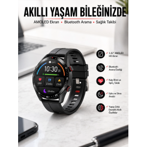 Yeni Nesil Akıllı Saat Arama Cevaplayan Uzun Pil Ömrü Müzik Dinleme