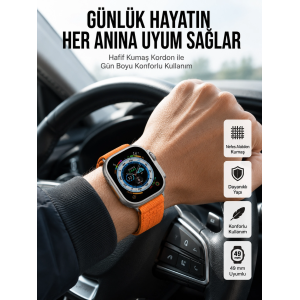 Yeni Nesil Akıllı Saat Çok Yönlü Titreşimli 49 Mm Android Ve İos Uyumlu