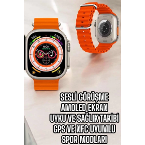 Yeni Nesil Akıllı Saat Nabız Ölçer Sağlık Ölçer Ve Kalori Ölçer Uyku Takibi Nfc Özelliği