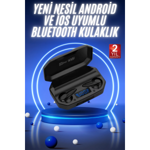Yeni Nesil Android Ve İos Uyumlu Siyah Profesyonel  Kulaklığı