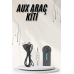 Yeni Nesil Bluetooth Aux Araç Kiti Siyah Tv Tablet Telefon Araç Araba