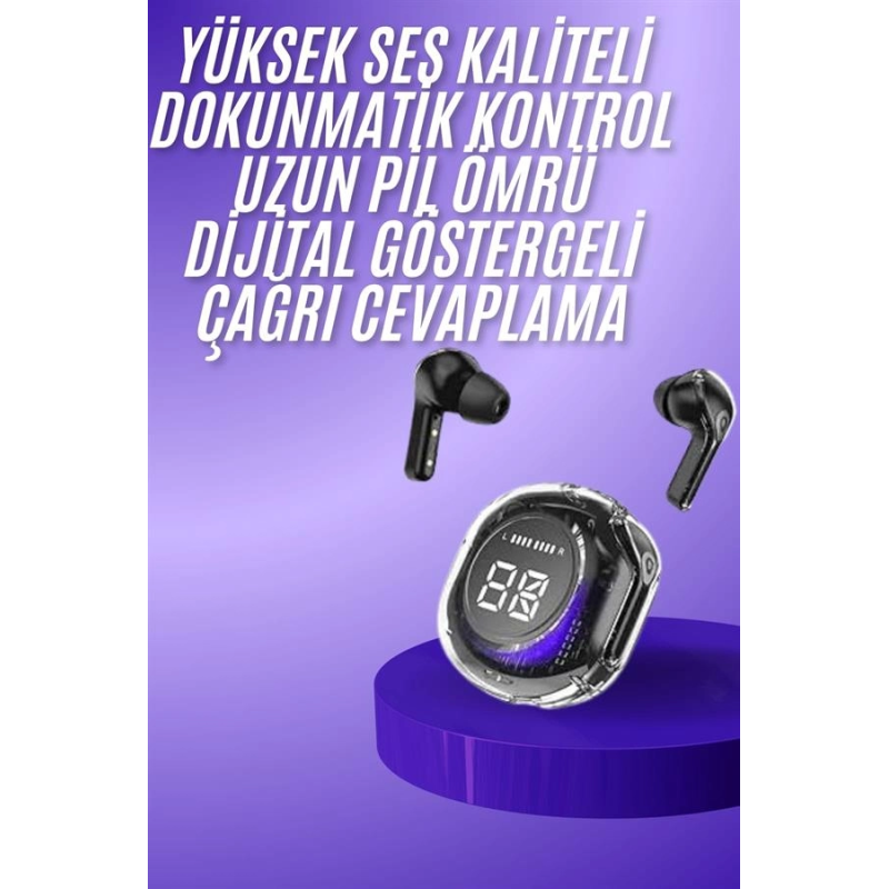 Yeni Nesil Bluetooth Kulaklık Dijital Göstergeli Dokunmatik 5.3 Kablosuz Yeni Nesil Bluetooth Kulaklık Dijital Göstergeli Dokunmatik 5.3 Kablosuz