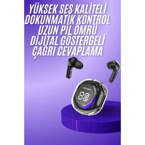 Yeni Nesil Bluetooth Kulaklık Dijital Göstergeli  Dokunmatik 5.3 Kablosuz