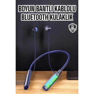 Yeni Nesil Bluetooth Kulaklık Kablolu Kulak İçi Dijital Göstergeli