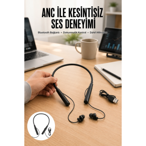 Yeni Nesil Bluetooth Kulaklık Kablolu Kulak İçi Dijital Göstergeli