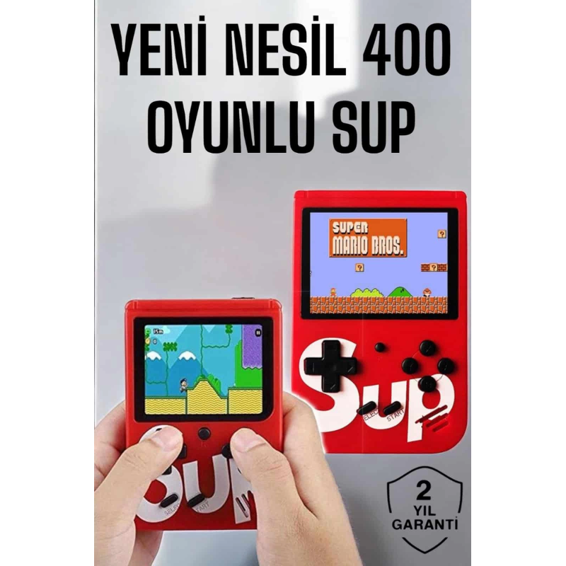 Yeni Nesil Çocuklara Özel Sup 400 Oyunlu Mini El Konsolu Yeni Nesil Çocuklara Özel Sup 400 Oyunlu Mini El Konsolu