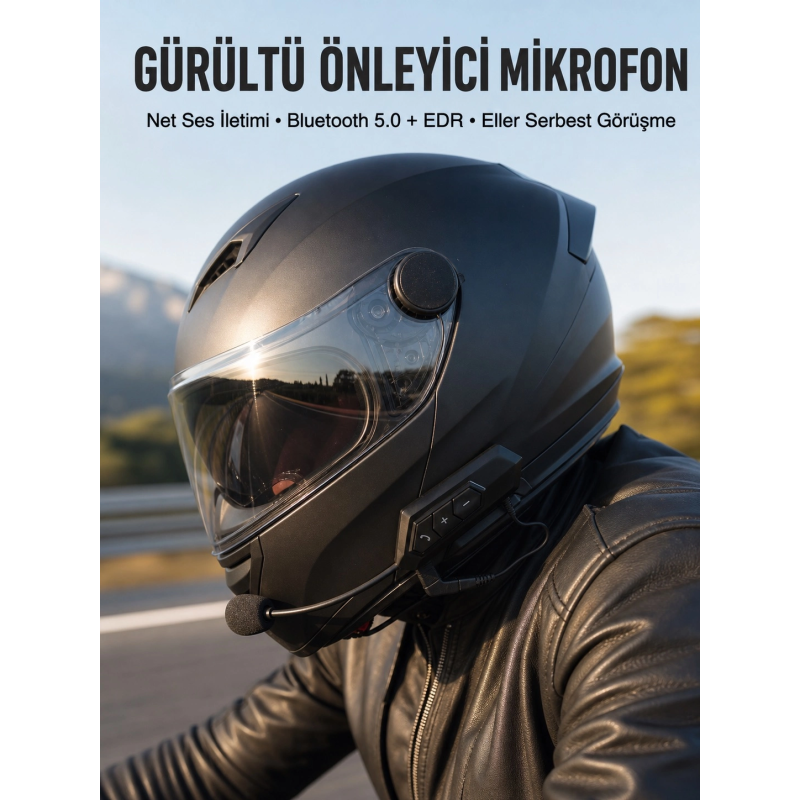Yeni Nesil Dinleme Ve Konuşma Özellikli Intercom Kask Kulaklığı 5.0 Bluetooth Yeni Nesil Dinleme Ve Konuşma Özellikli Intercom Kask Kulaklığı 5.0 Bluetooth