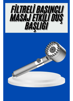 Yeni Nesil Duş Başlığı Paslanmaz Çelik Masaj Etkili Ergonomik Tasarım Su Basınçlı