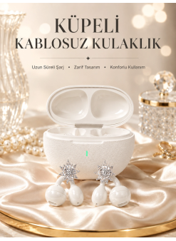 Yeni Nesil Küpeli Kablosuz Kulaklık Güçlü Bataryalı