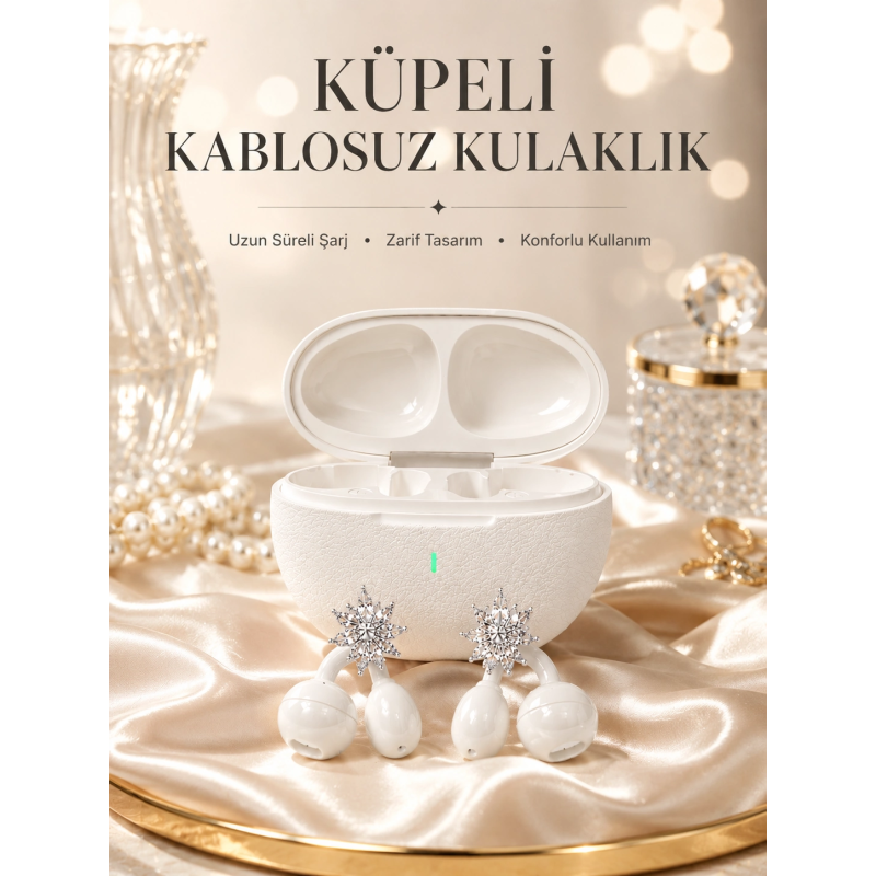 Yeni Nesil Küpeli Kablosuz Kulaklık Güçlü Bataryalı Yeni Nesil Küpeli Kablosuz Kulaklık Güçlü Bataryalı