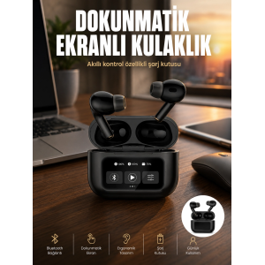 Yeni Nesil Pro Ekranlı Bluetooth Kulaklık 5.0 Bluetooth Yeni Nesil